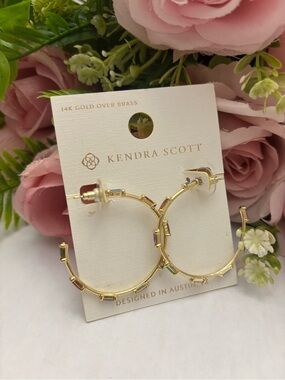 Kendra Scott Jessa Hoop Earrings in gold multi Mix